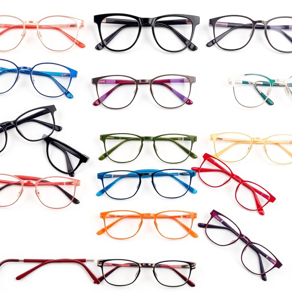 Vibrant collection of modern acetate frames